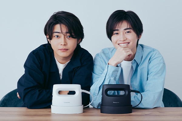倉悠貴×西垣匠｜毎日でもできそう！手軽に使える衣類スチーマーで一段上の着こなしに