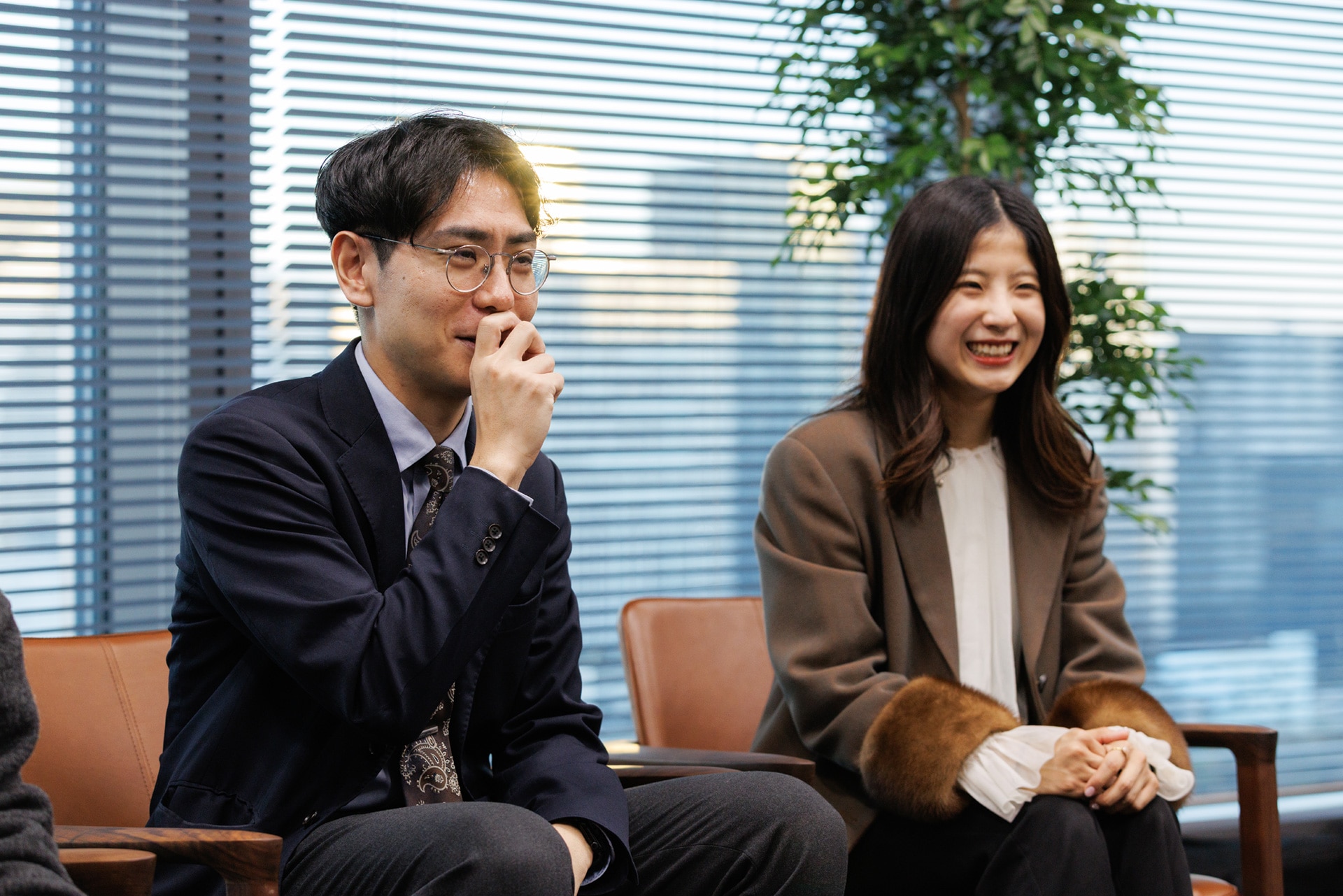 左から源河光大（東急）、山田桃華（東急エージェンシー）