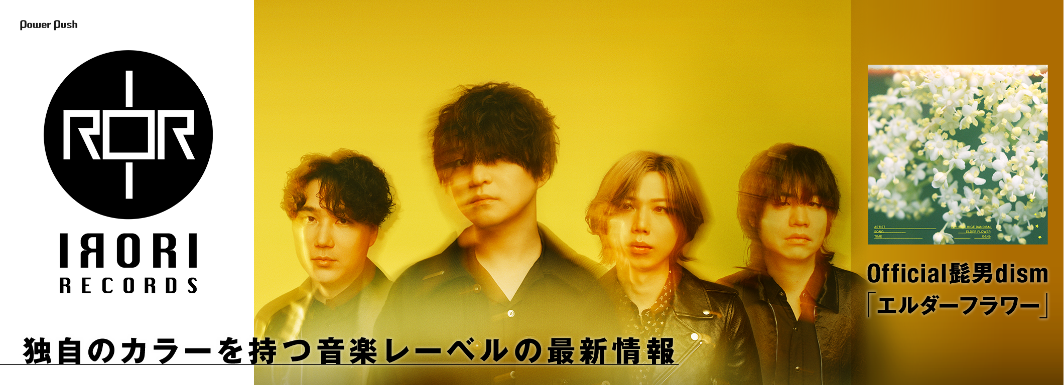 IRORI Records特集|独自のカラーを持つ音楽レーベルの最新情報【Official髭男dism「エルダーフラワー」】