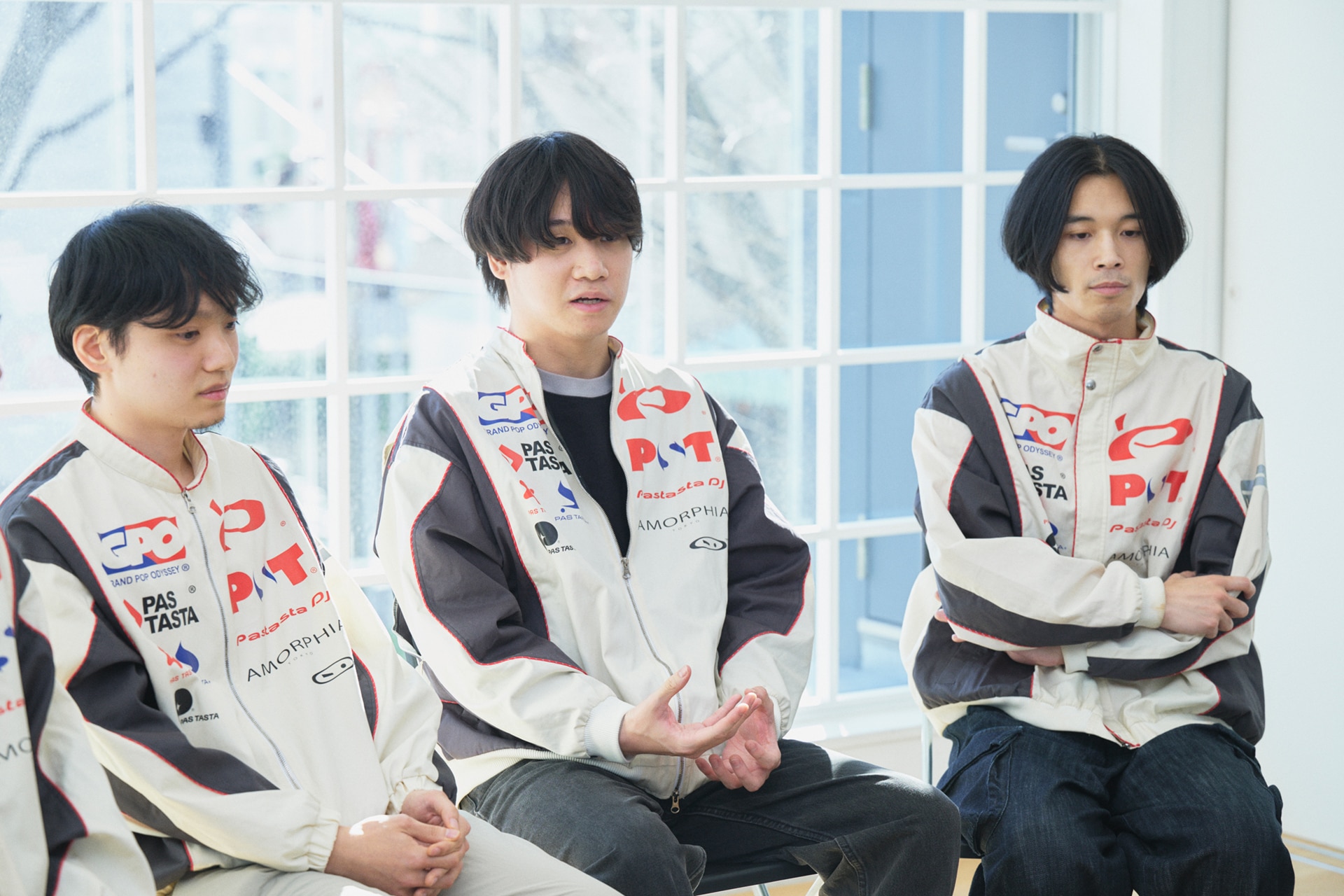 左からphritz、yuigot、ウ山あまね。