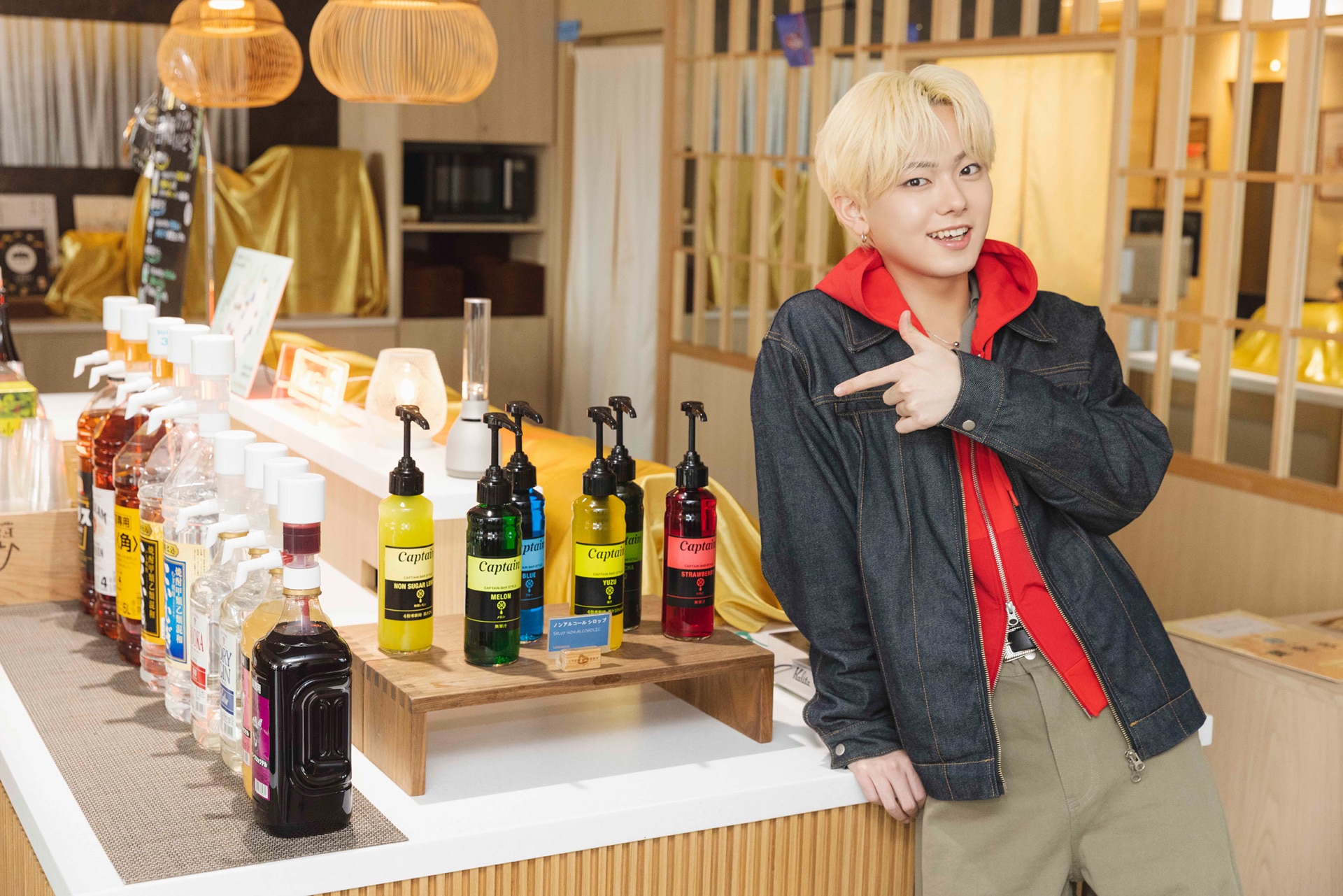 ウェルカムバーにはフレーバーシロップがあるので未成年も楽しめる。