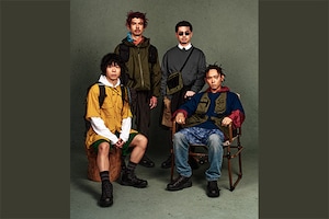 TIGORA×ナタリー特集「OKAMOTO'Sが着るフェスルック」第2弾はアウトドア型フェス編