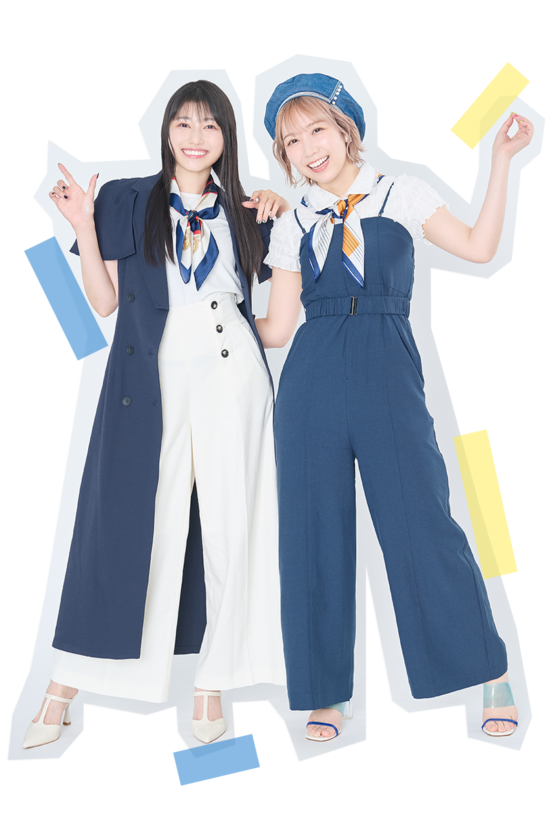 左から雨宮天、夏川椎菜。