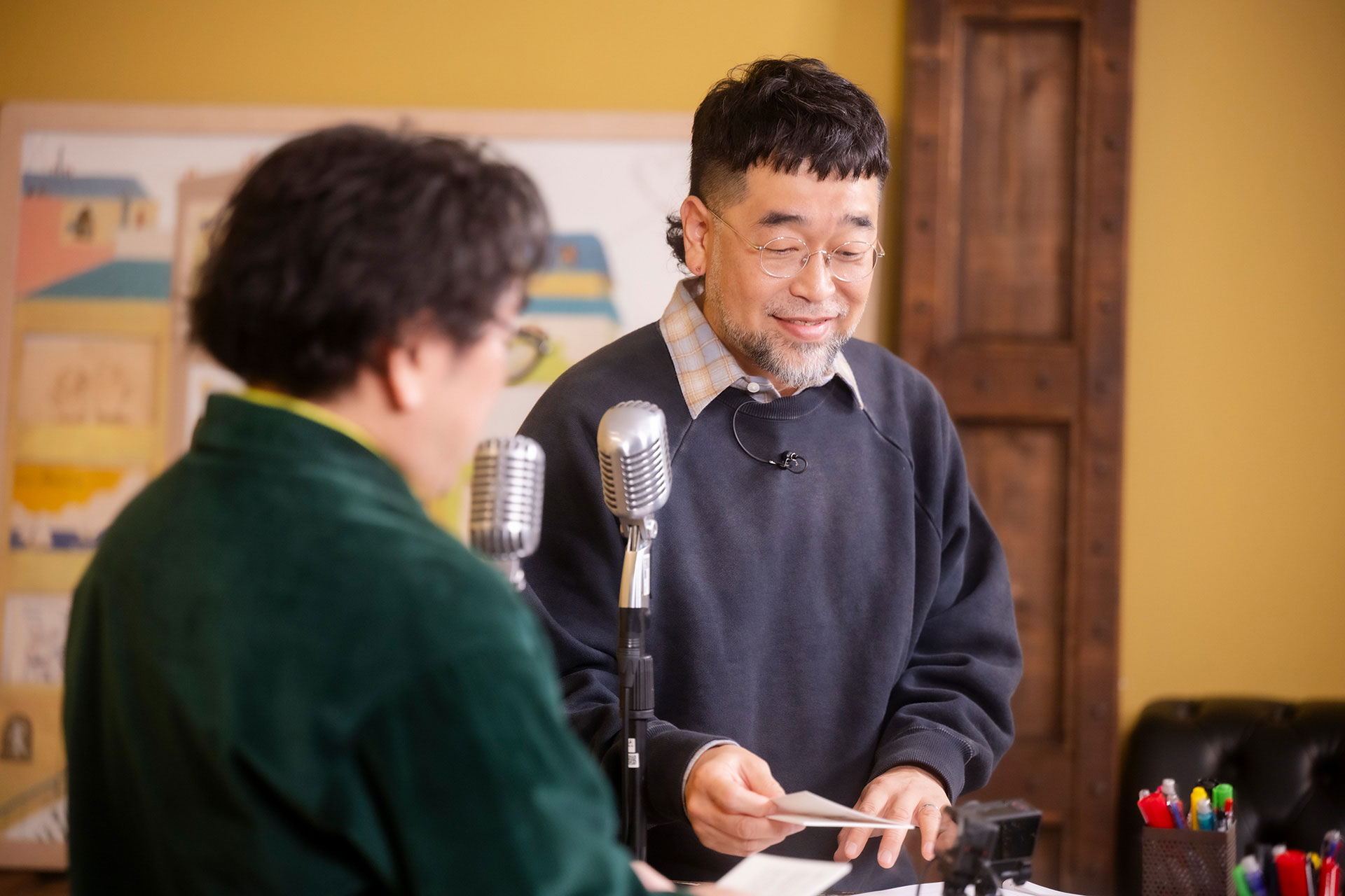 左から毛利泰士、槇原敬之。