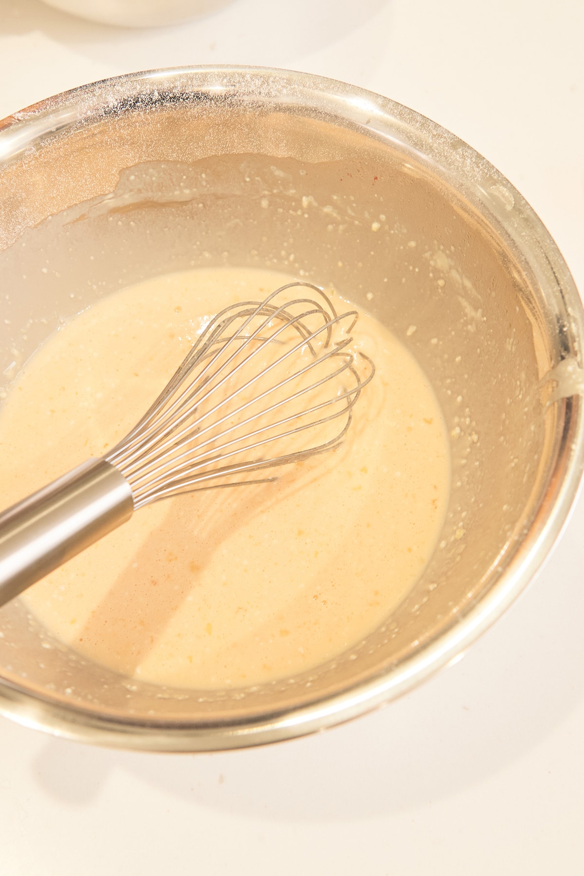 薄いピンク色になった生地。