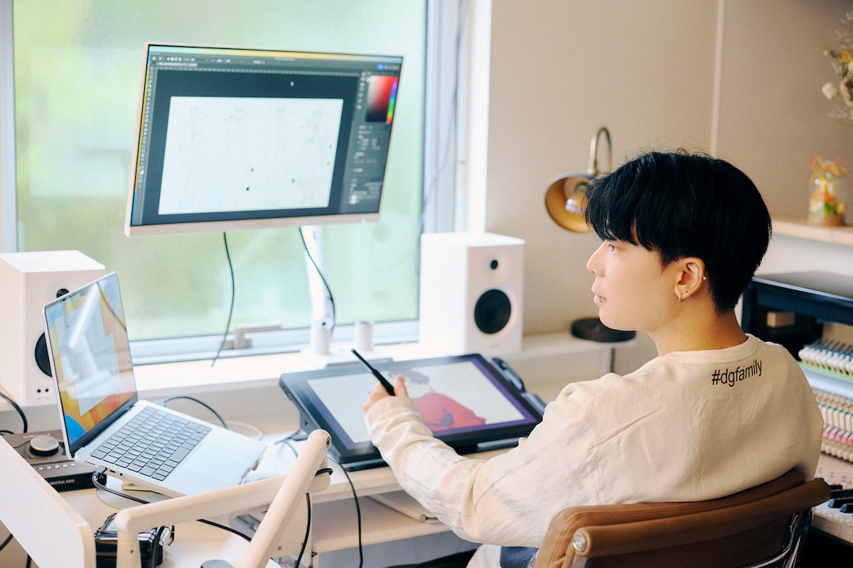 自身でイラストも描くSuiet。