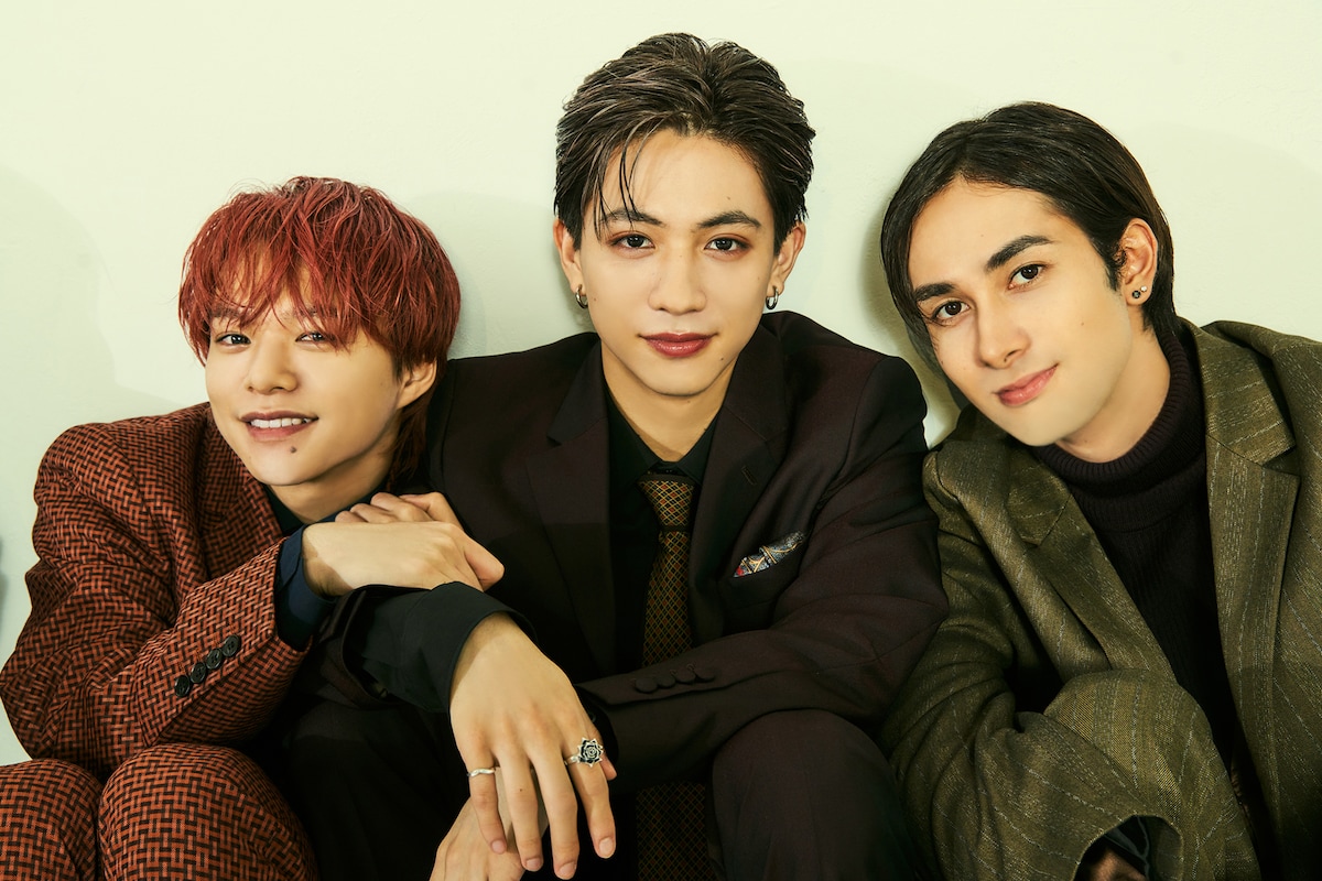 左から志村玲於、田中洸希、ジャン海渡。