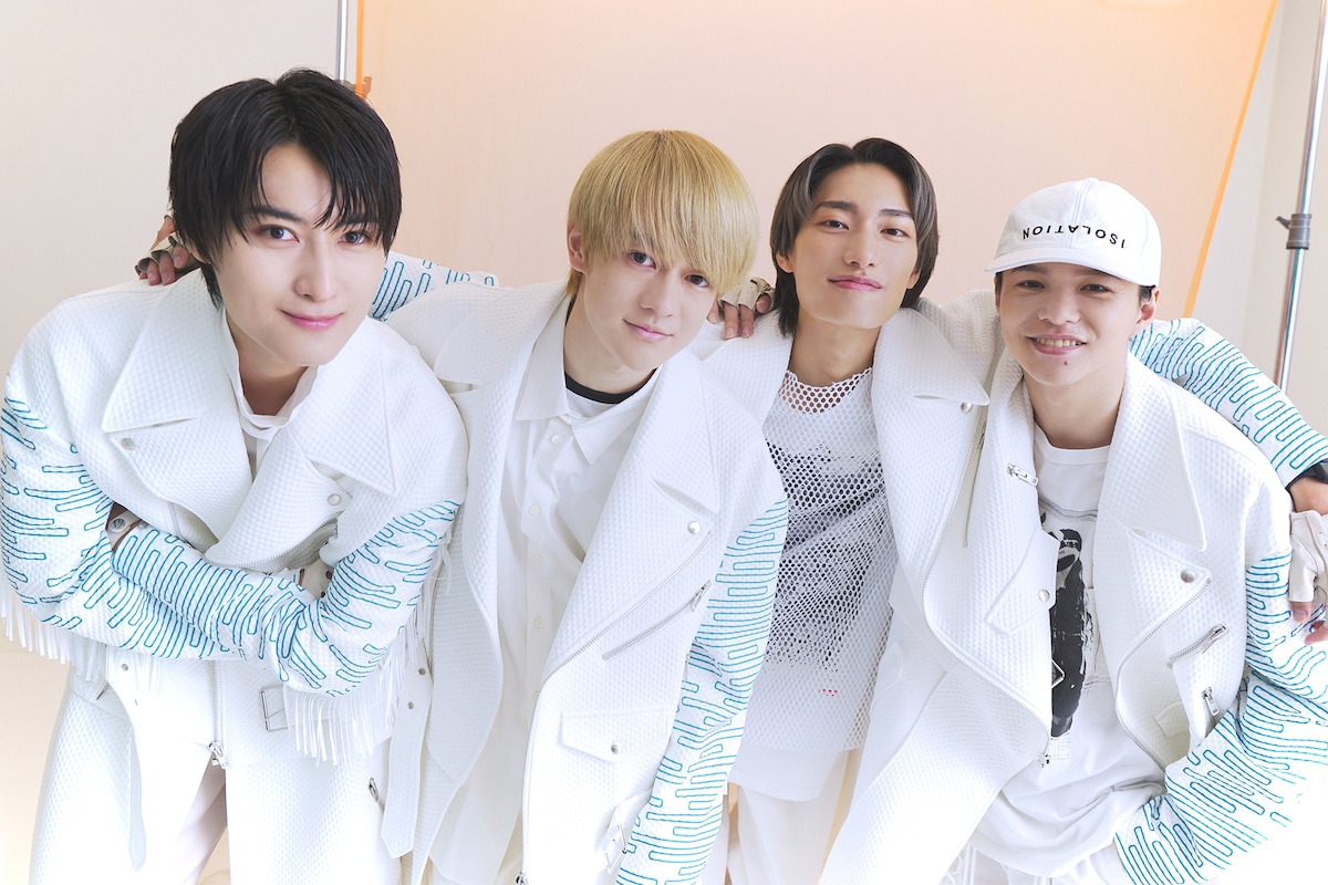 左から飯島颯、伊藤壮吾、柴崎楽、志村玲於。