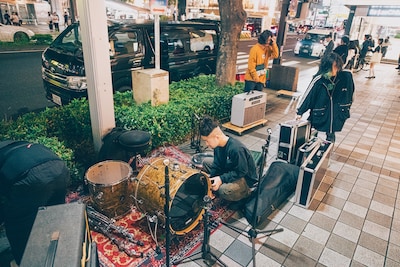 路上ライブの様子