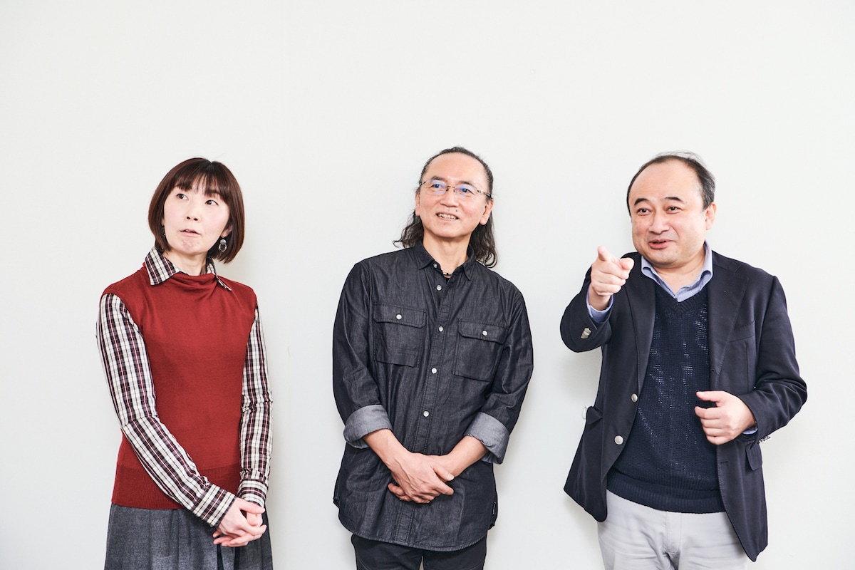 左からCHIAKi、竹本泰蔵、松下久昭。