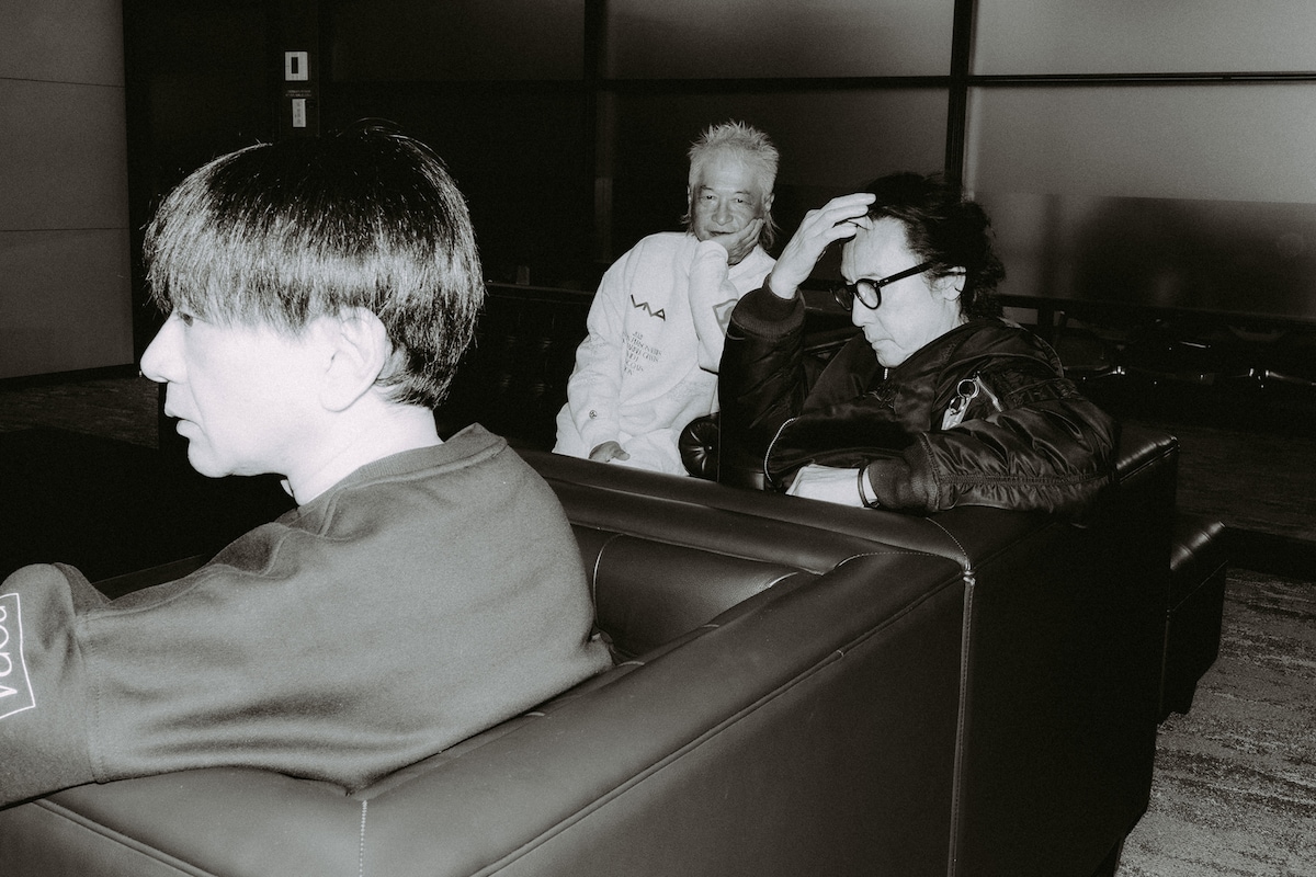 左から小山田圭吾、高木完、立花ハジメ。