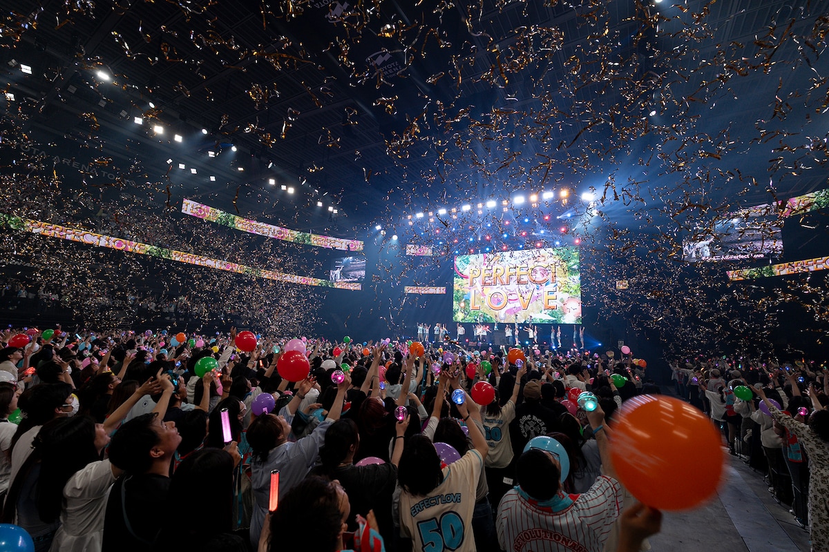 「50TA たぶん2026年 最初で最後のアリーナライブ」の様子。©tv asahi