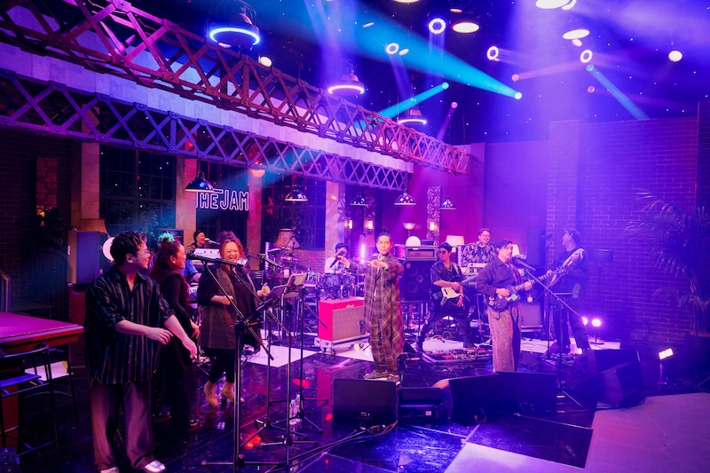 「FUNK TRON」セッション中の様子。