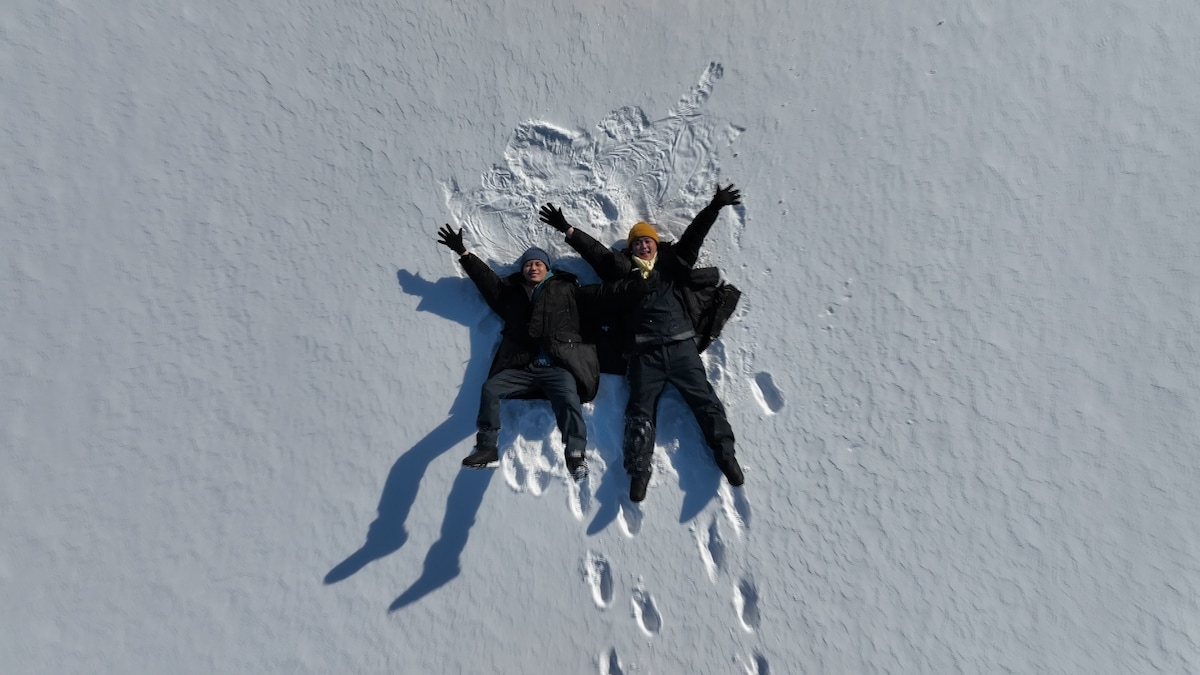 北海道にロケに行った松田元太と吉澤閑也。