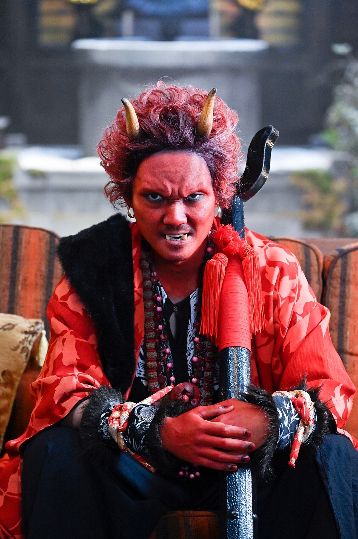 毎熊克哉演じる酒呑童子。