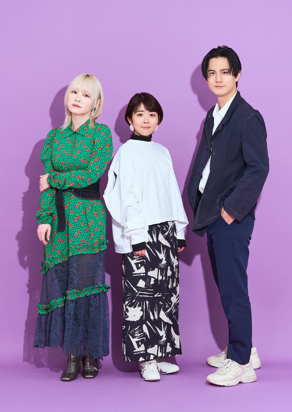 左から山村響、福圓美里、武内駿輔。