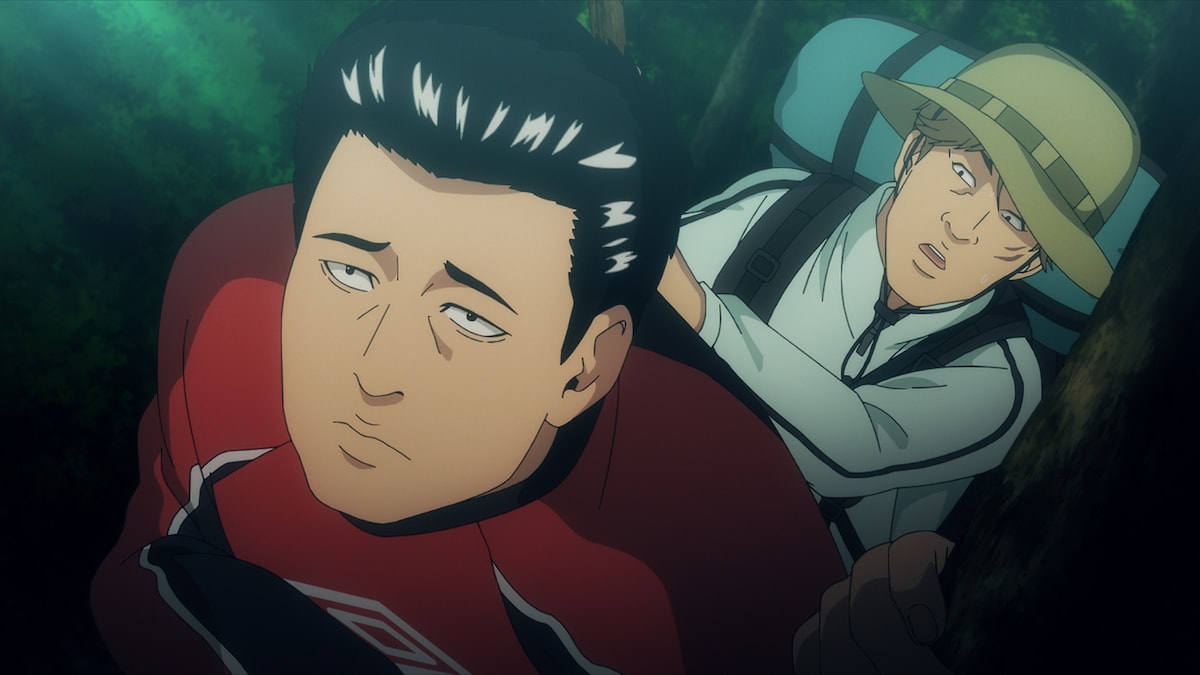 明に憧れる黒塩は、山で過ごすという明に懇願して同行。ともに2泊3日のサバイバル生活を送る。