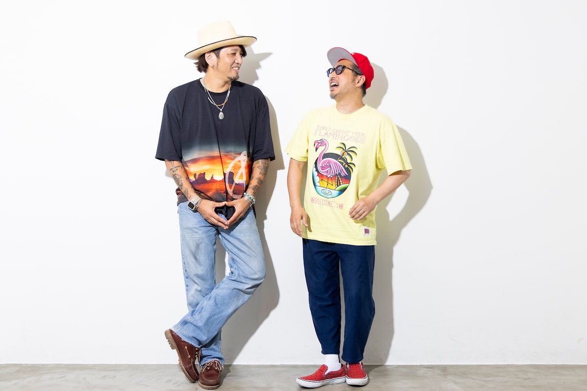 左からカツヲ（THE CHERRY COKE$）、ヤマネヒロマサ。