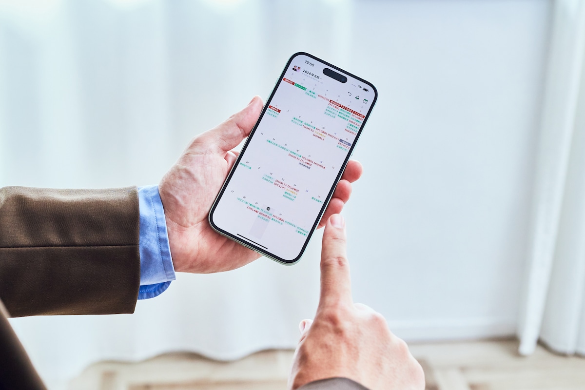 ママタルトの公開カレンダーの画面。