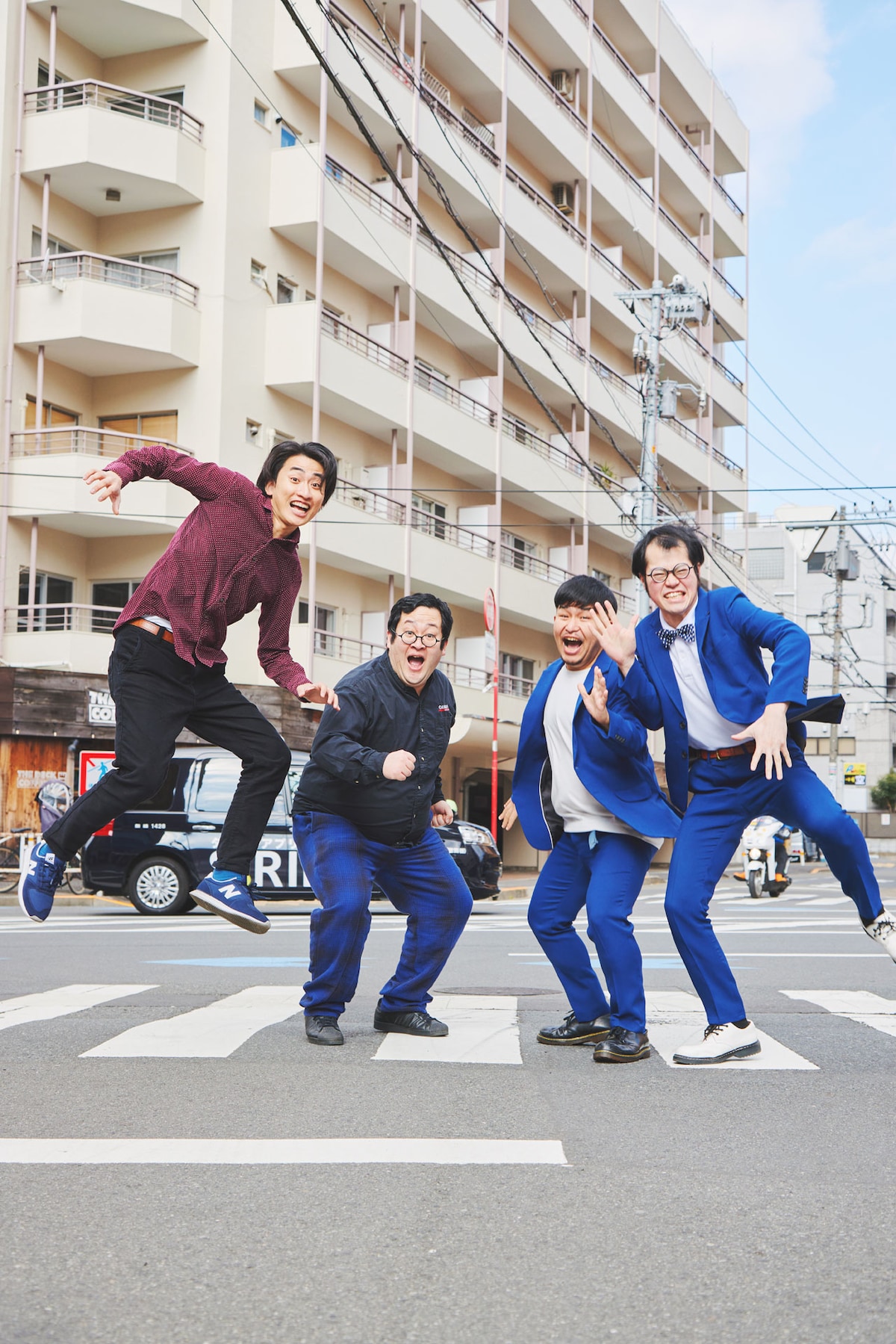 左から、春とヒコーキ土岡、ぐんぴぃ、しびれグラムサム山田、ヨシダ。