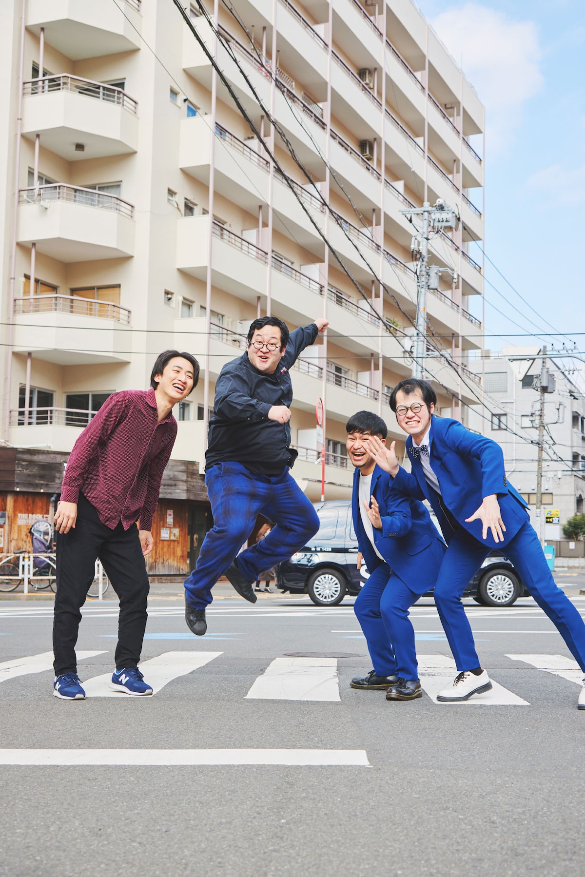 左から、春とヒコーキ土岡、ぐんぴぃ、しびれグラムサム山田、ヨシダ。