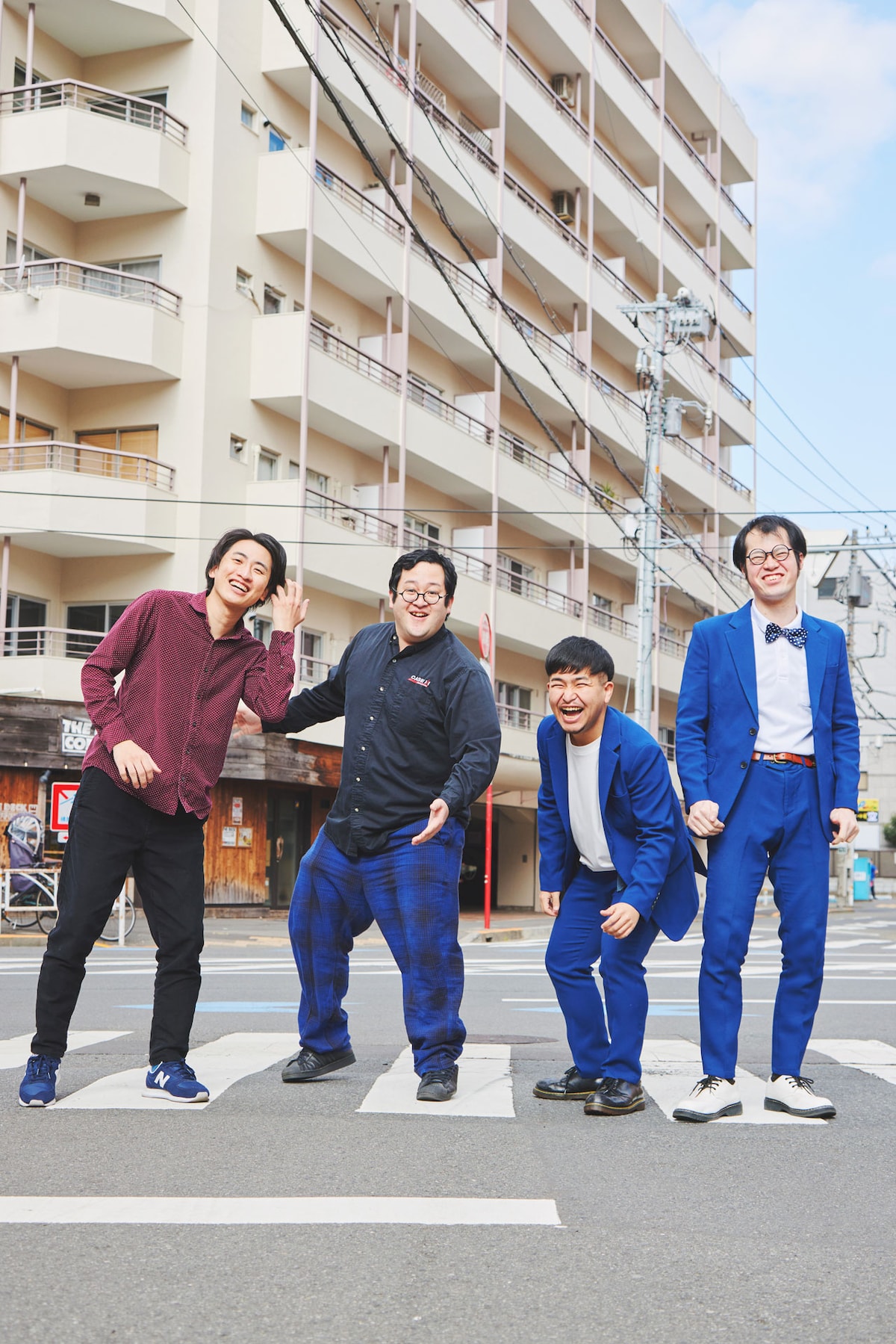 左から、春とヒコーキ土岡、ぐんぴぃ、しびれグラムサム山田、ヨシダ。