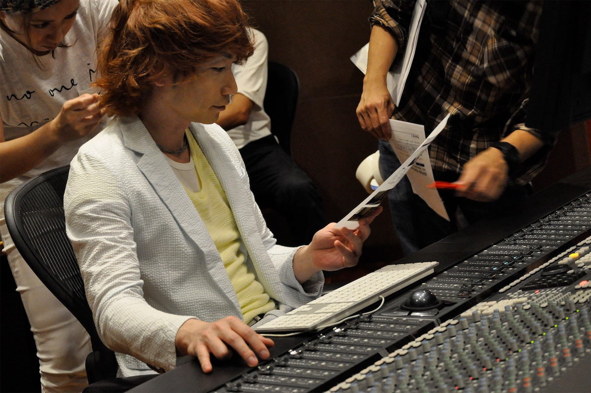 2015年8月リリース「Good bye 大切な人。」レコーディング風景よりmatty（DJ）。