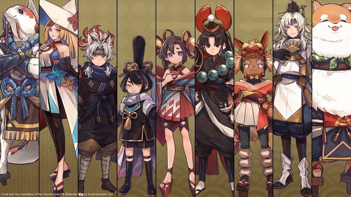 主人公・トワをはじめとする個性的な祈り子たち。