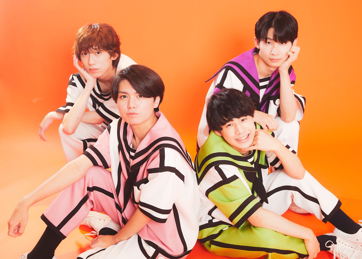 左から阿部隼大、松本勇輝、堀内結流、鈴木志音。