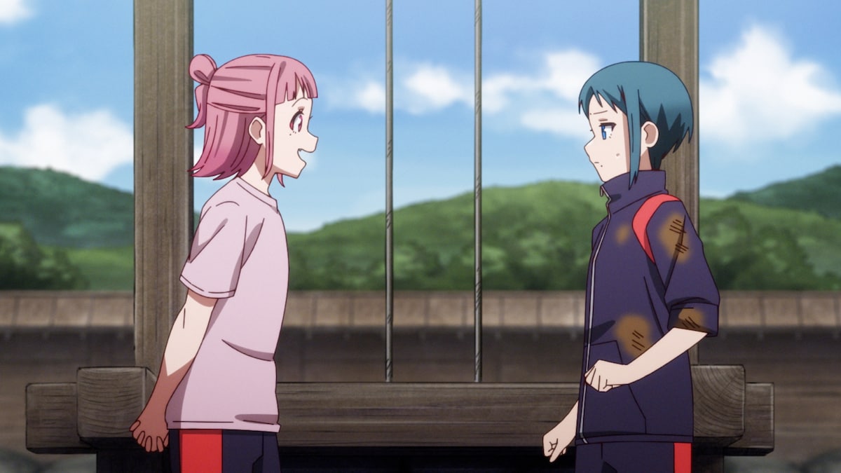 音無麻衣と五代利奈。テレビアニメ「Turkey!」第4話より。