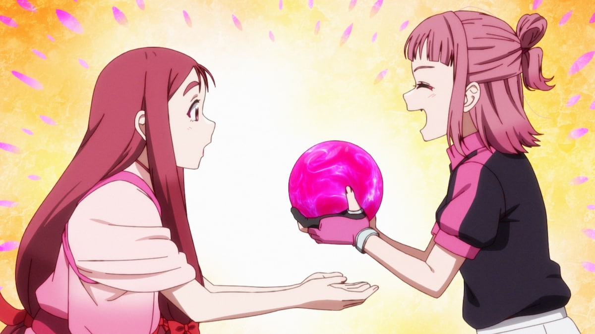 寿桃と音無麻衣。テレビアニメ「Turkey!」第4話より。