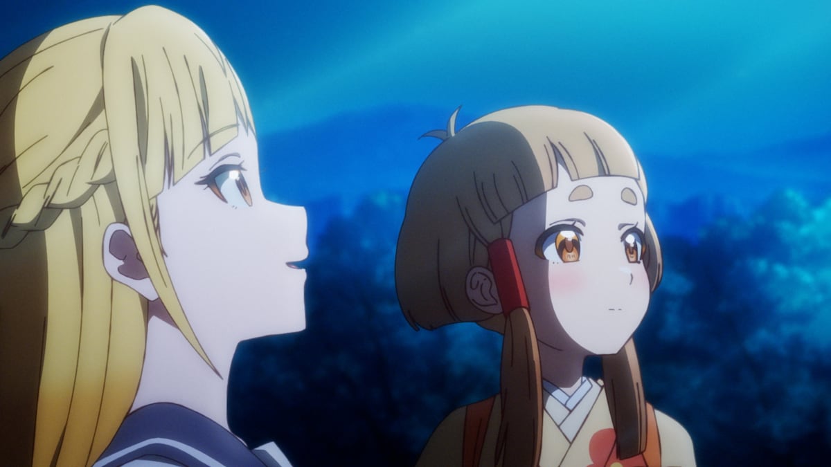 三鷹希と庵珠。テレビアニメ「Turkey!」第5話より。