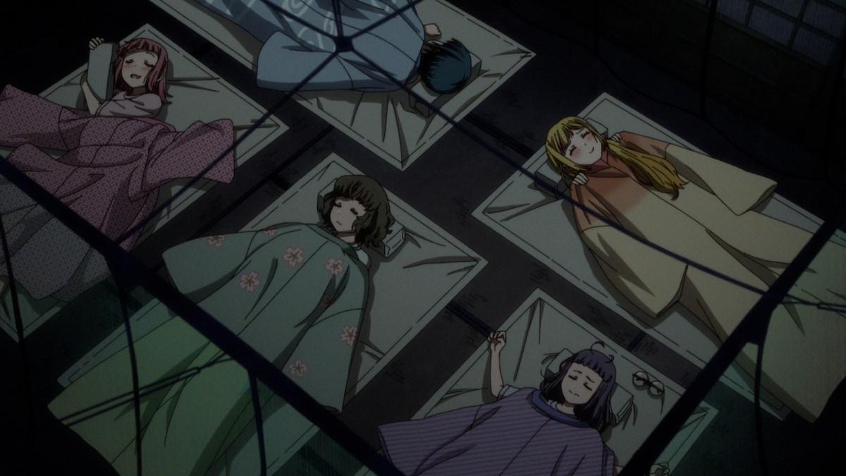 一刻館高校ボウリング部の面々。テレビアニメ「Turkey!」第6話より。