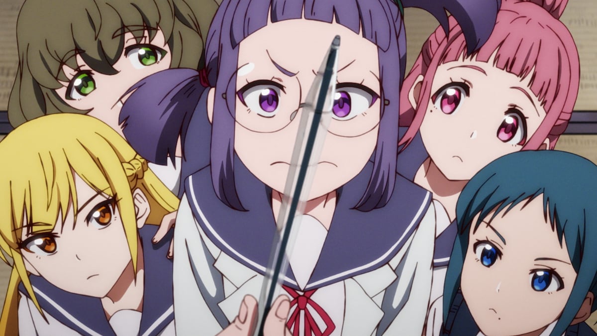 一刻館高校ボウリング部の面々。テレビアニメ「Turkey!」第7話より。