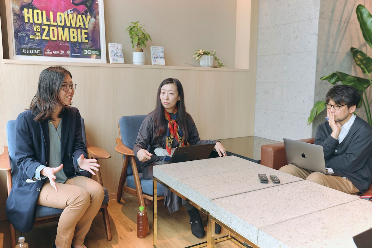 左から星野万里氏、松田昌子氏、豊田夢太郎氏。