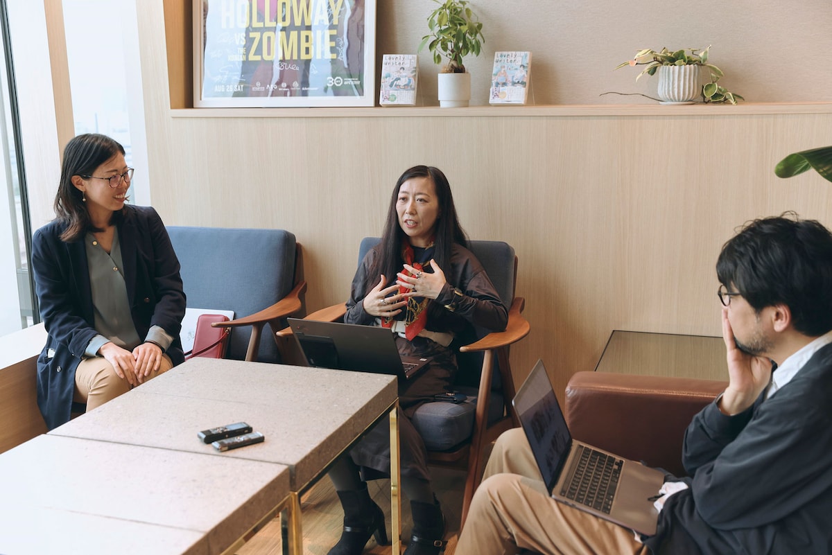 左から星野万里氏、松田昌子氏、豊田夢太郎氏。