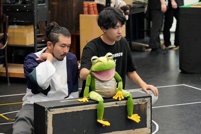 「有頂天家族」稽古の様子。