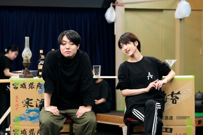 「有頂天家族」稽古の様子。