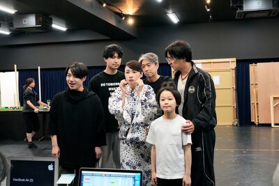 「有頂天家族」稽古の様子。