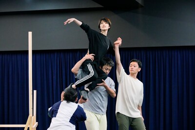 「有頂天家族」稽古の様子。