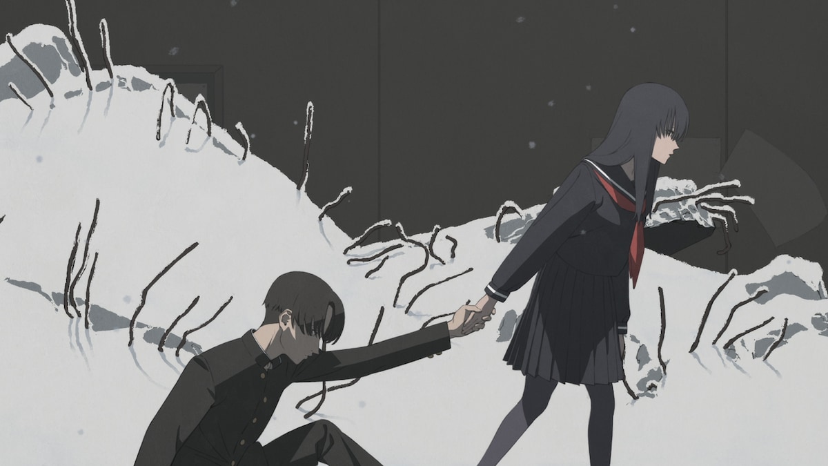 第1話冒頭では気合の入った作画で、劇中劇が展開される。