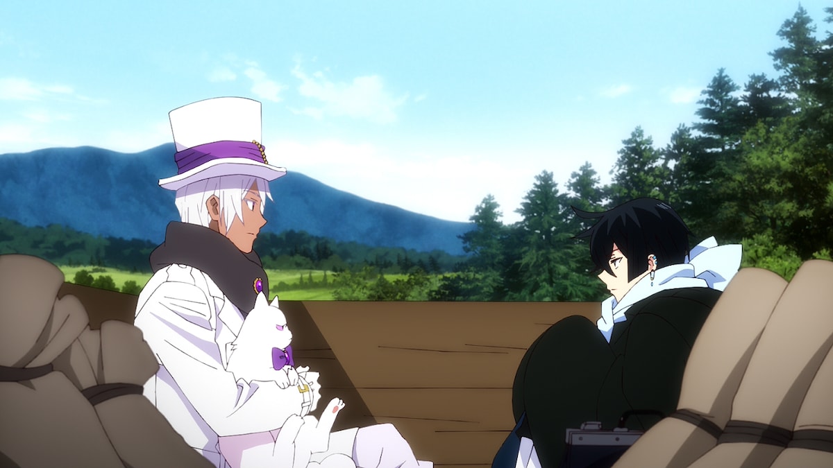 TVアニメ「ヴァニタスの手記」第2クールより、ノエ（左）とヴァニタス（右）。