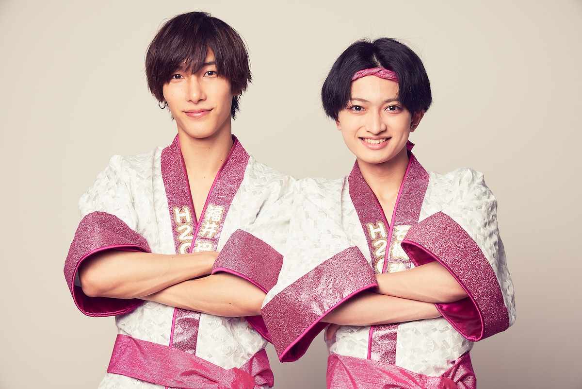 左から福井巴也、石橋弘毅(THE PINK by VOYZ BOY)。