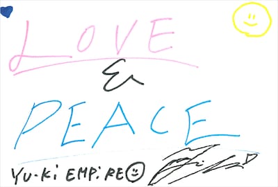 YU-Ki EMPiRE  直筆メッセージ