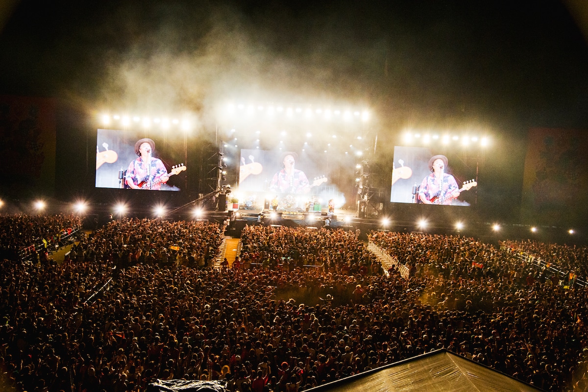 「WANIMA presents 1CHANCE FESTIVAL 2024」よりMONGOL800×WANIMAのパフォーマンスの様子。（Photo by Yukihide "JON..." Takimoto）