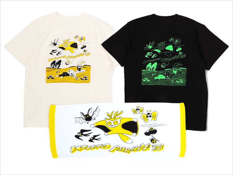 「WIND PARADE '23」オリジナルグッズのラインナップ。