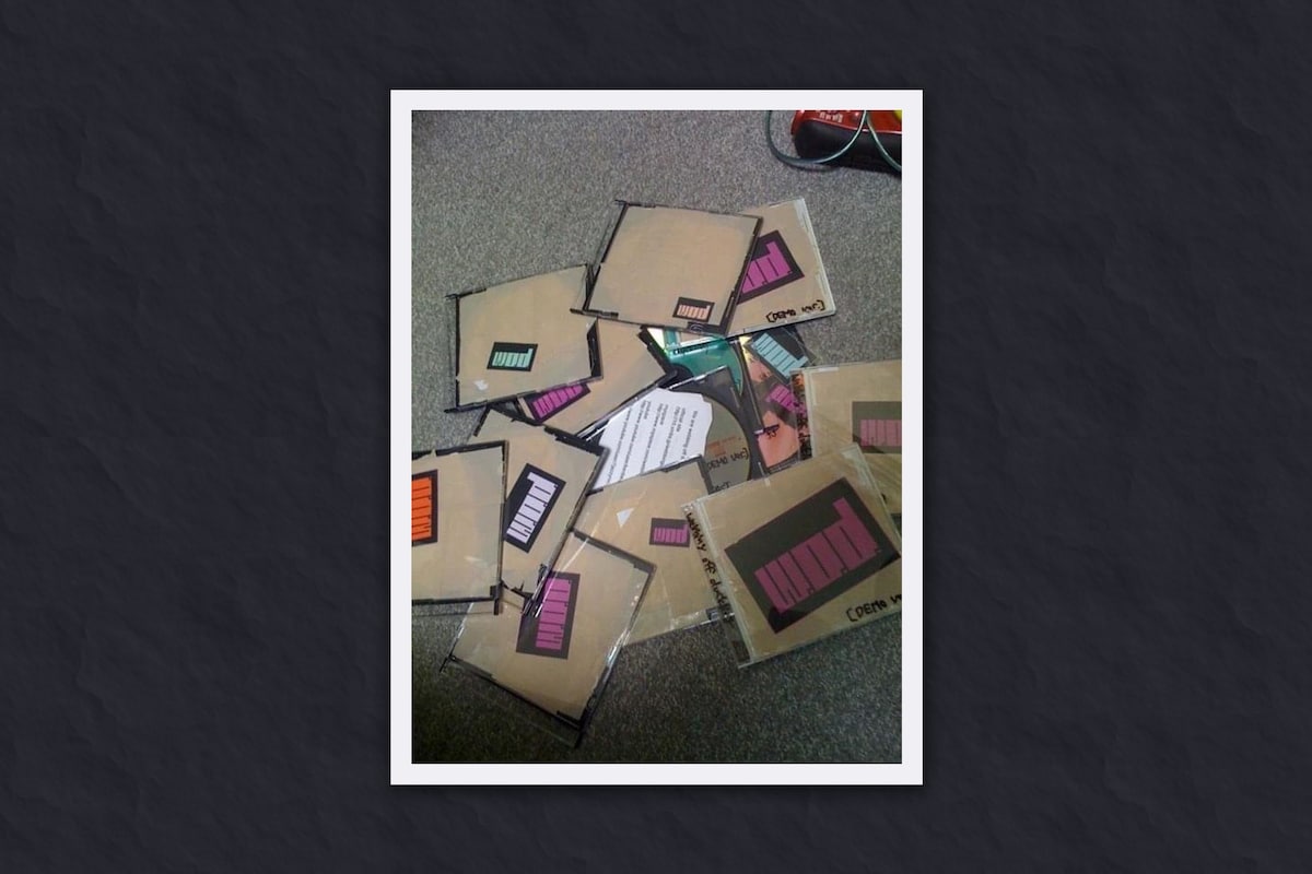 高校時代に制作したデモCD-R。