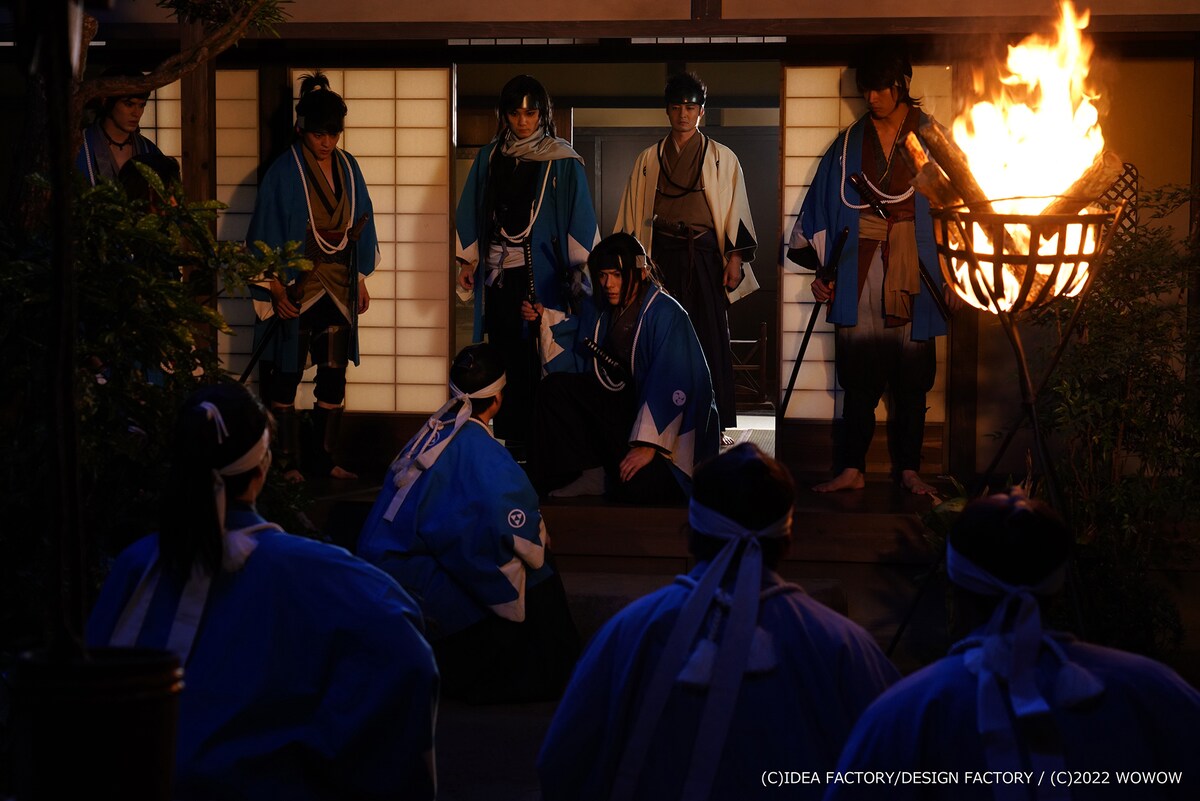 「WOWOWオリジナルドラマ 薄桜鬼」より、新選組の面々。