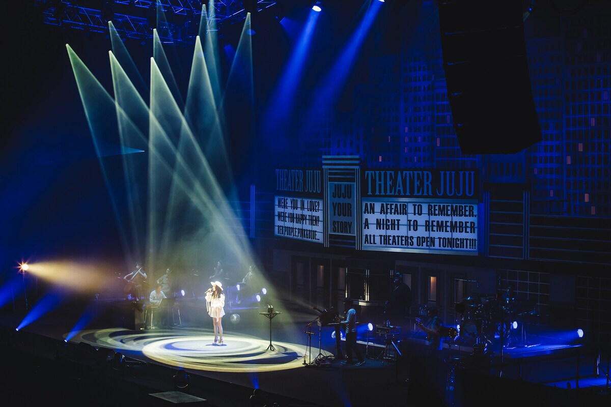 「JUJU ARENA TOUR 2021 YOUR STORY」北海道 北海道立総合体育センター 北海きたえーる公演の様子。