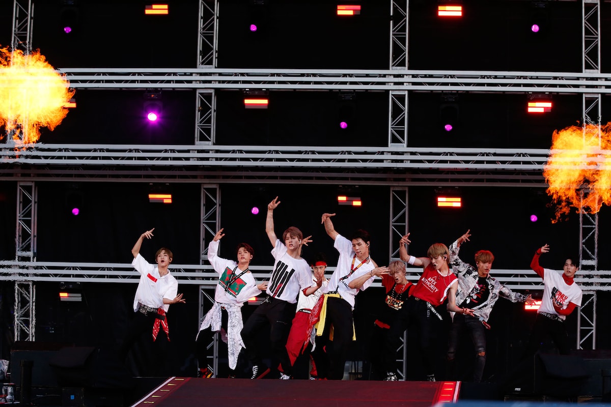 「NCT 127 a-nation 2018 Live in Tokyo」の様子。